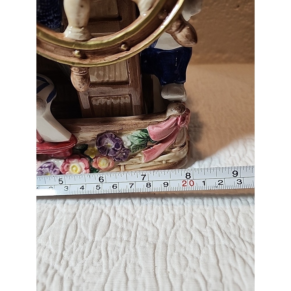 Fitz & Floyd SEA Captain Bunny Rabbit Vase. Bustels & Beaus Collection 1995 Rare - Picture 7 of 8